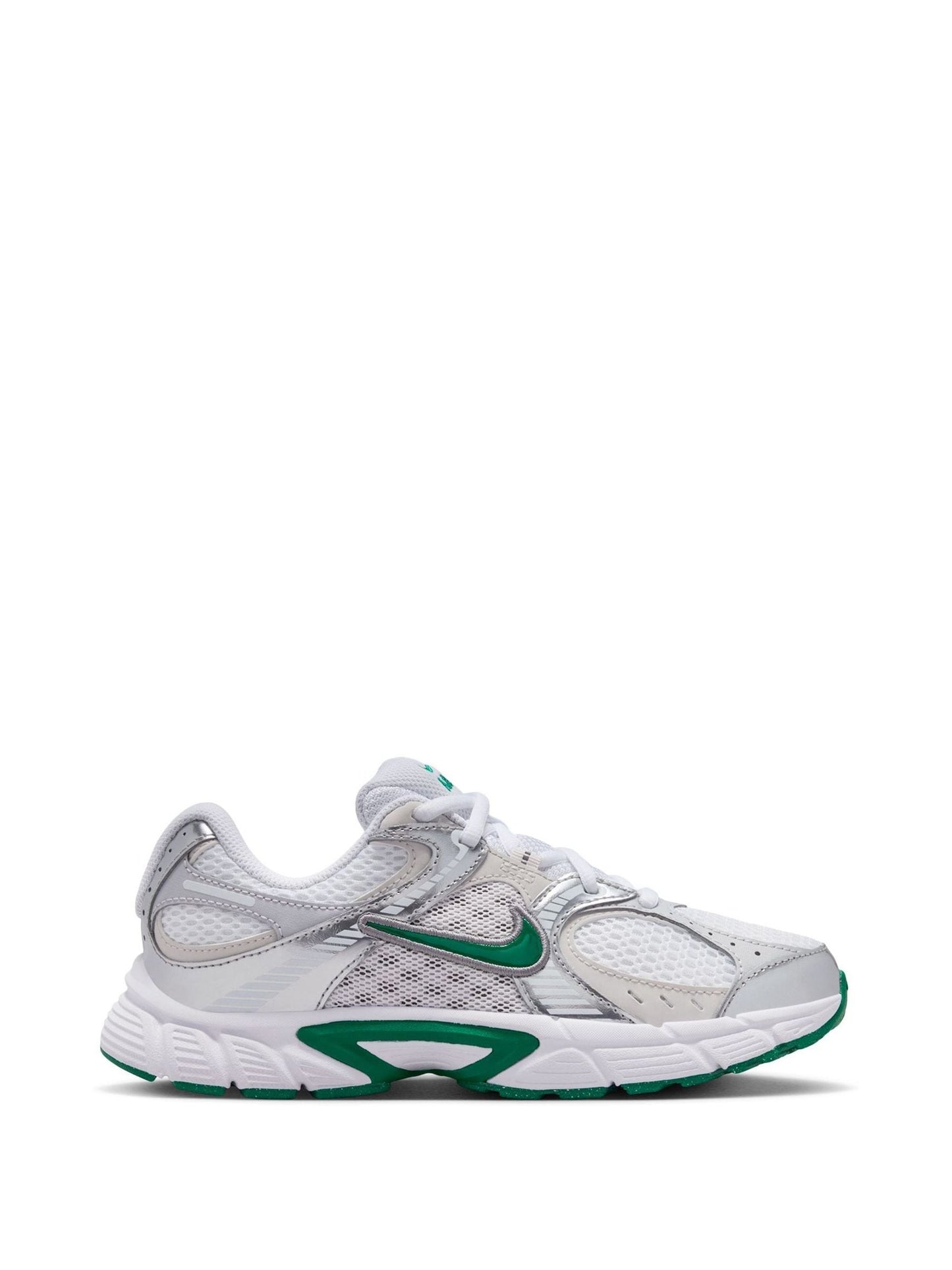Nike White/Silver Green Youth V5 Runner Trainers image 1