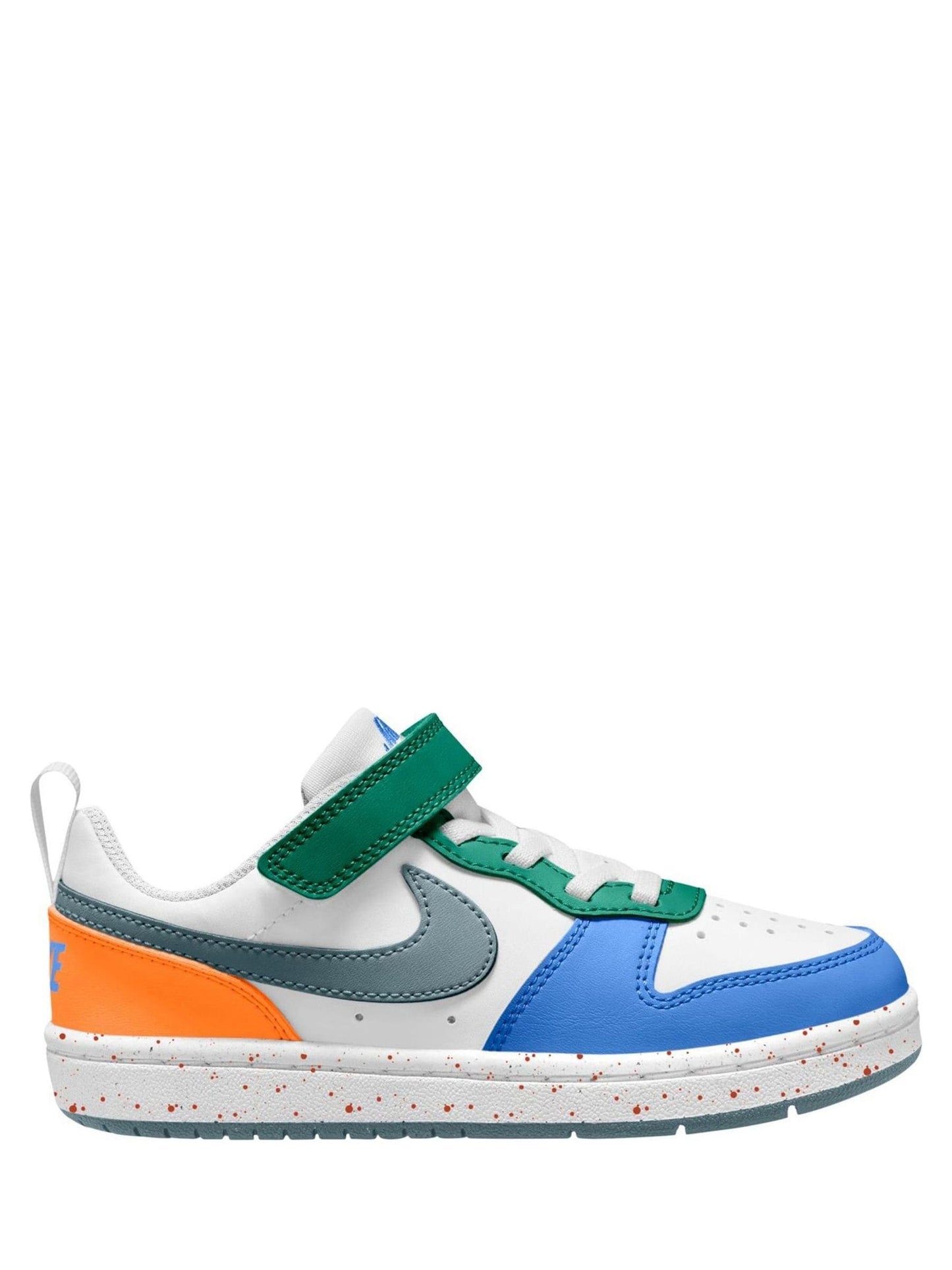 Nike White/Blue Green Junior Court Borough Low Recraft Trainers image 1