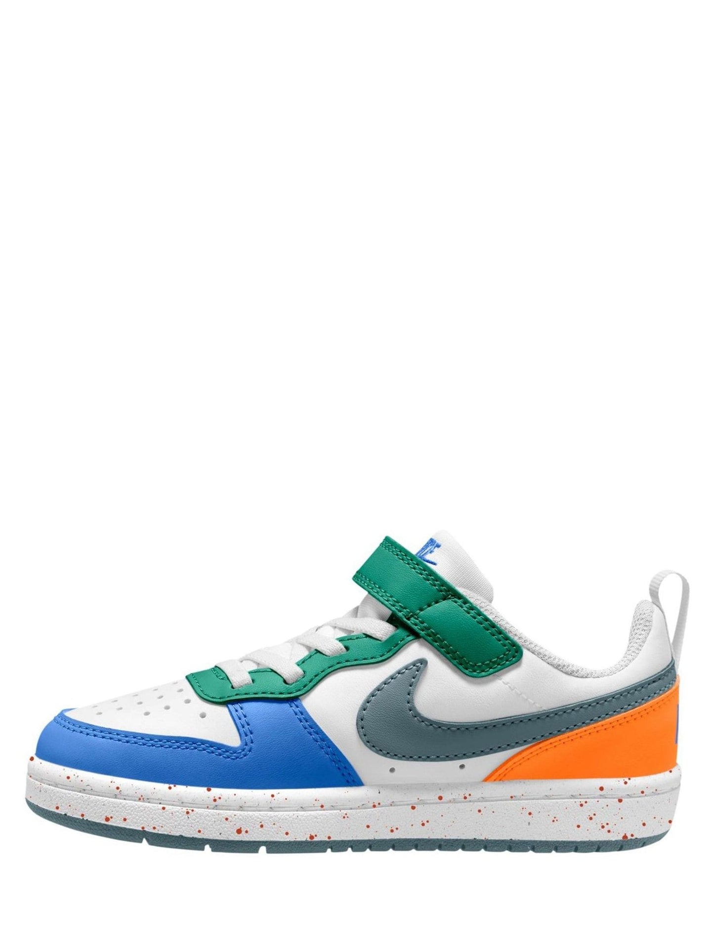 Nike White/Blue Green Junior Court Borough Low Recraft Trainers image 2