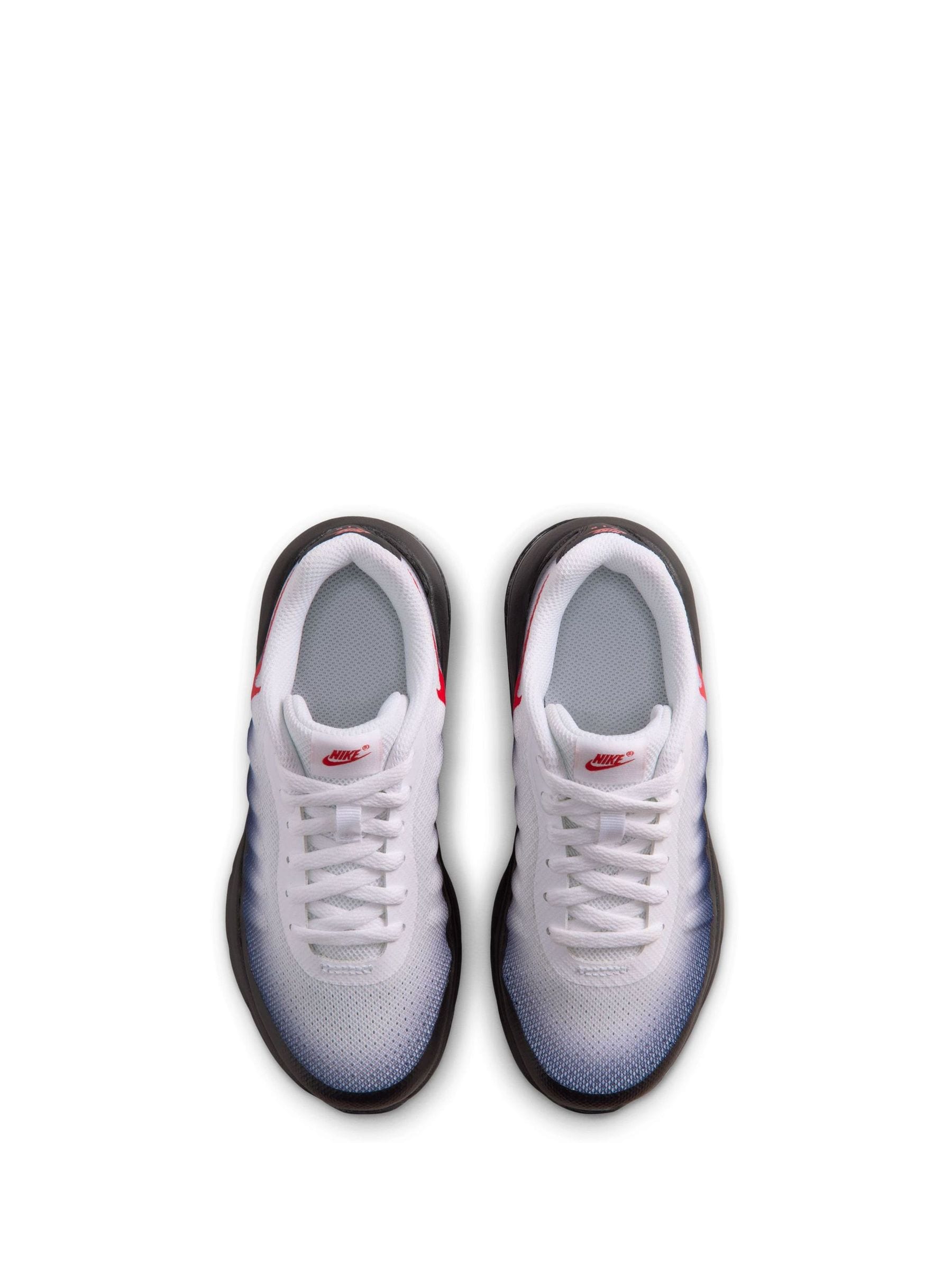 Nike White/Black Orange Junior Air Max Invigor Trainers image 8