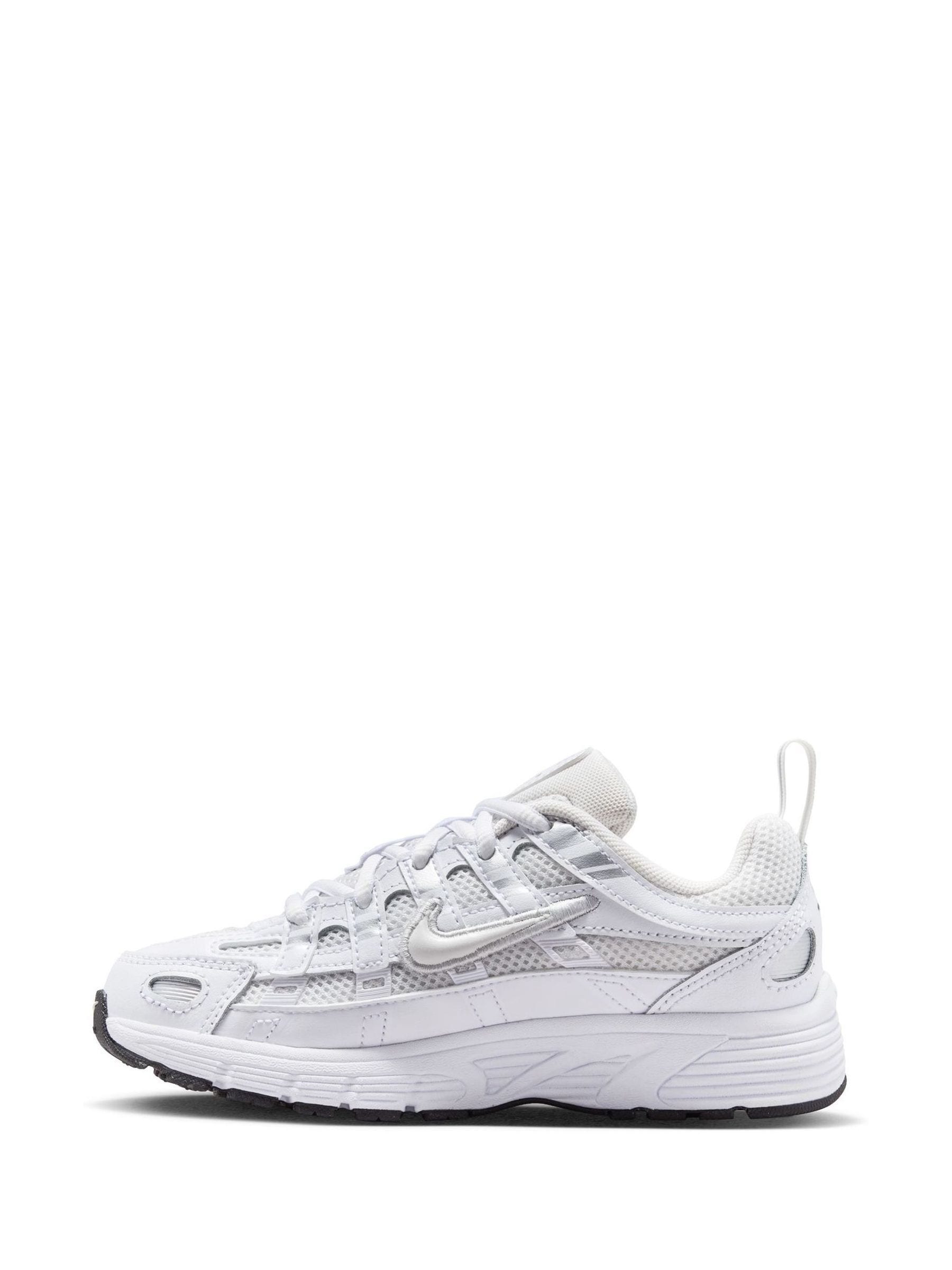 Nike White Junior P6000 Trainers image 6