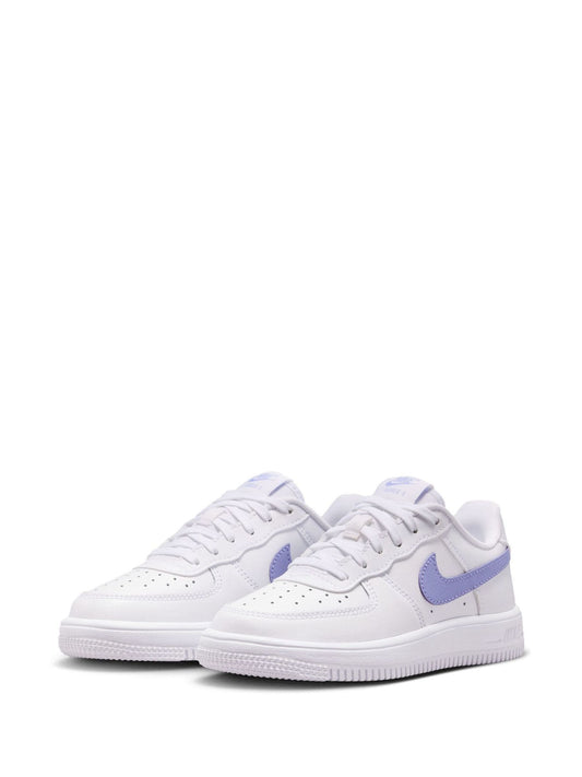 Nike White Purple Junior Air Force 1 Trainers image 2