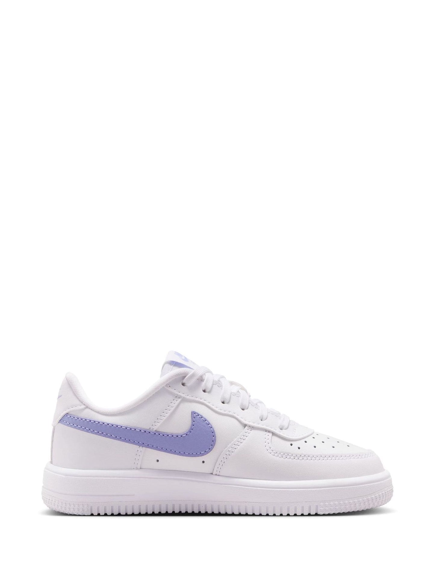 Nike White Purple Junior Air Force 1 Trainers image 3