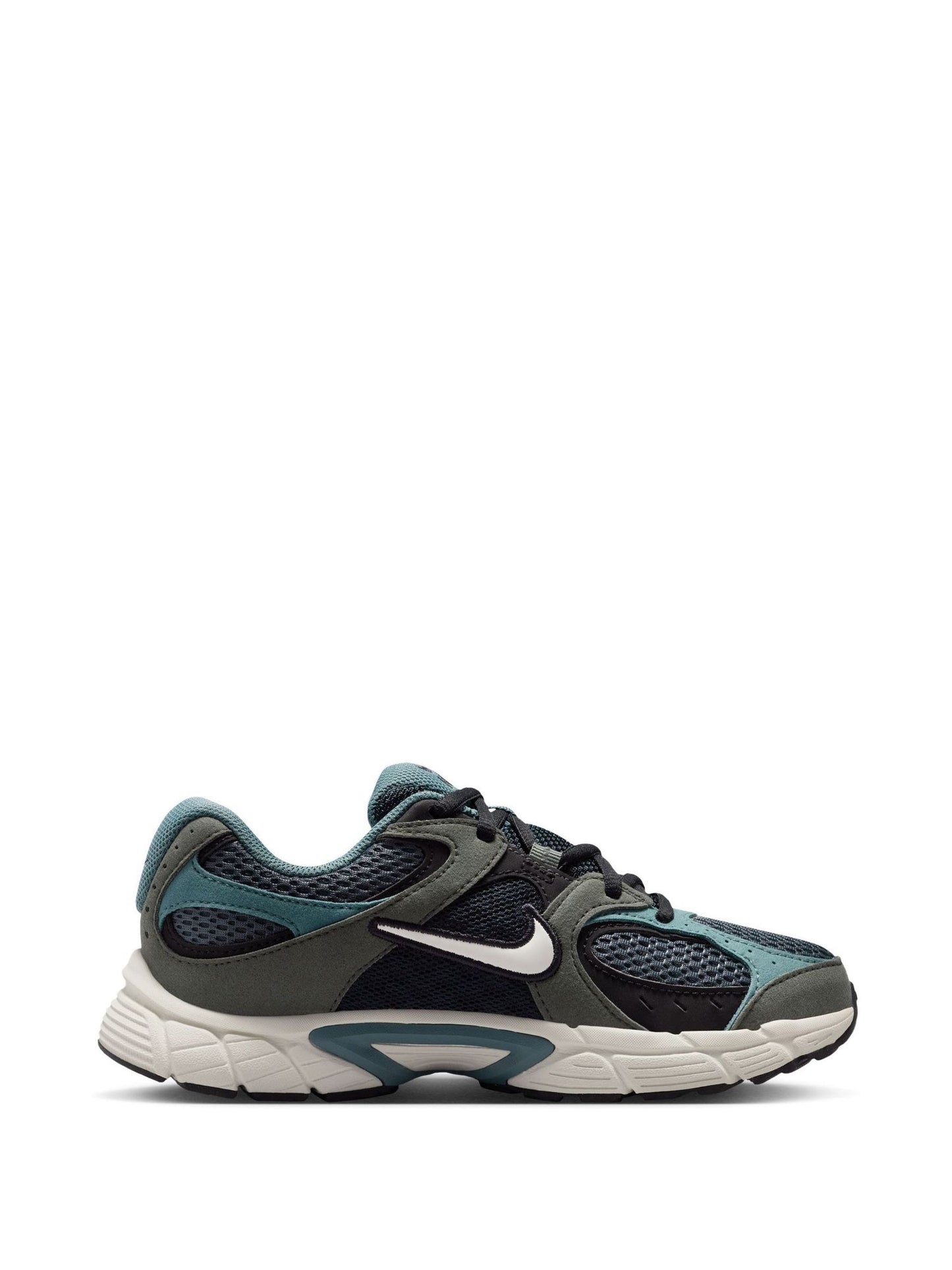Nike Grey Green Youth V5 Runner Trainers image 3
