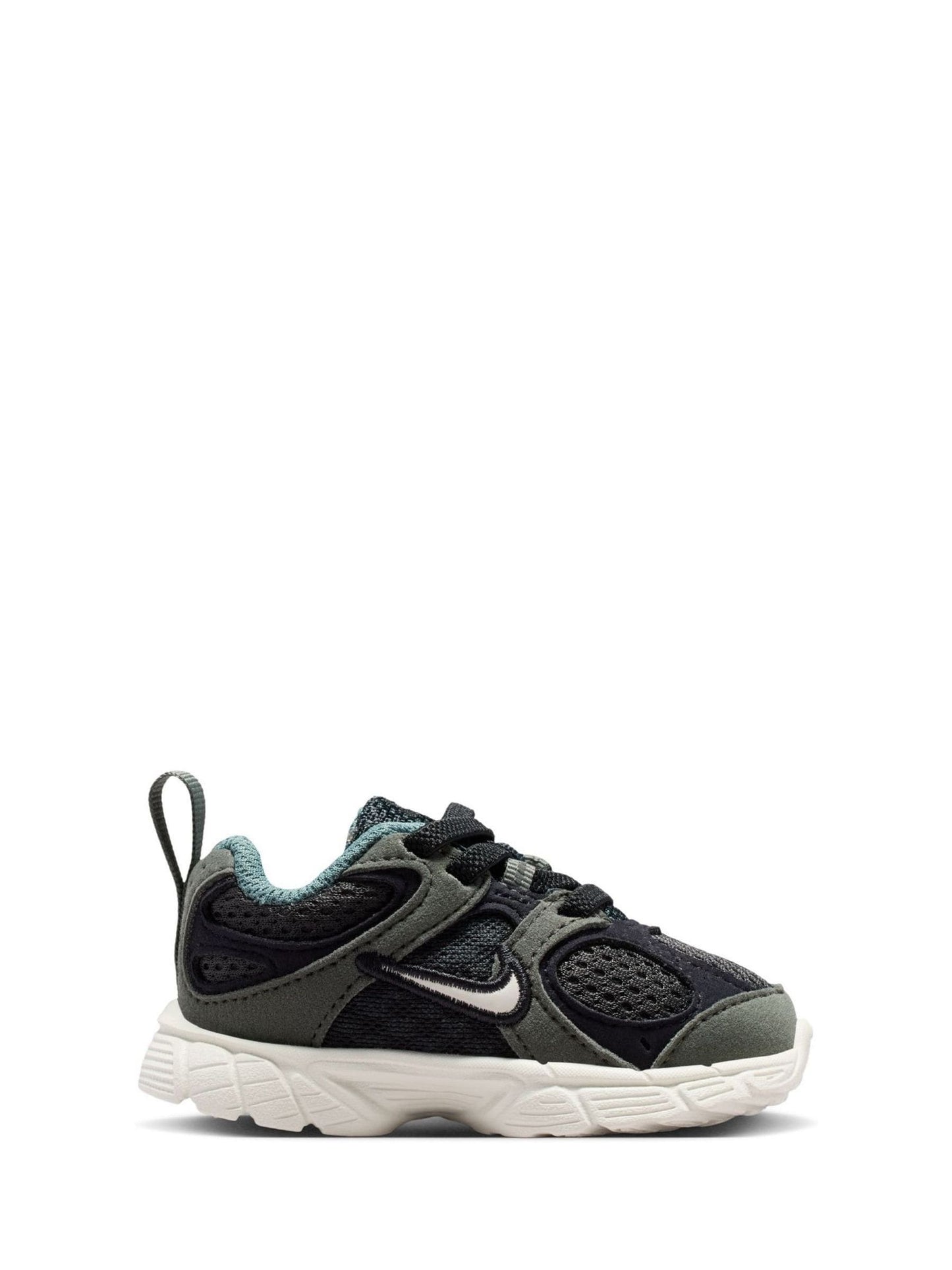 Nike Black/Green Spruce Infant V5 Runner Suede Trainers image 3