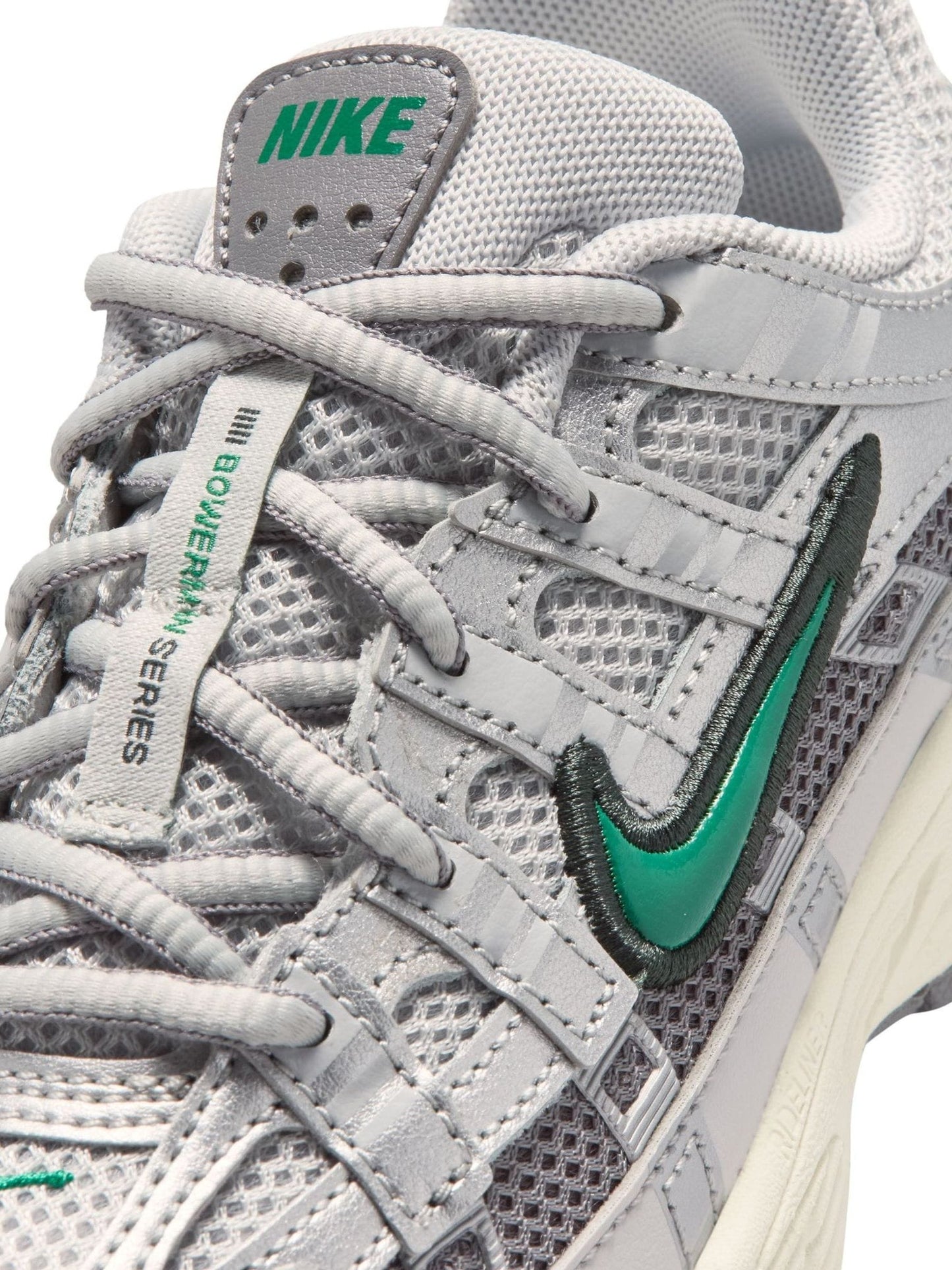 Nike Silver Green Junior P6000 Trainers image 7