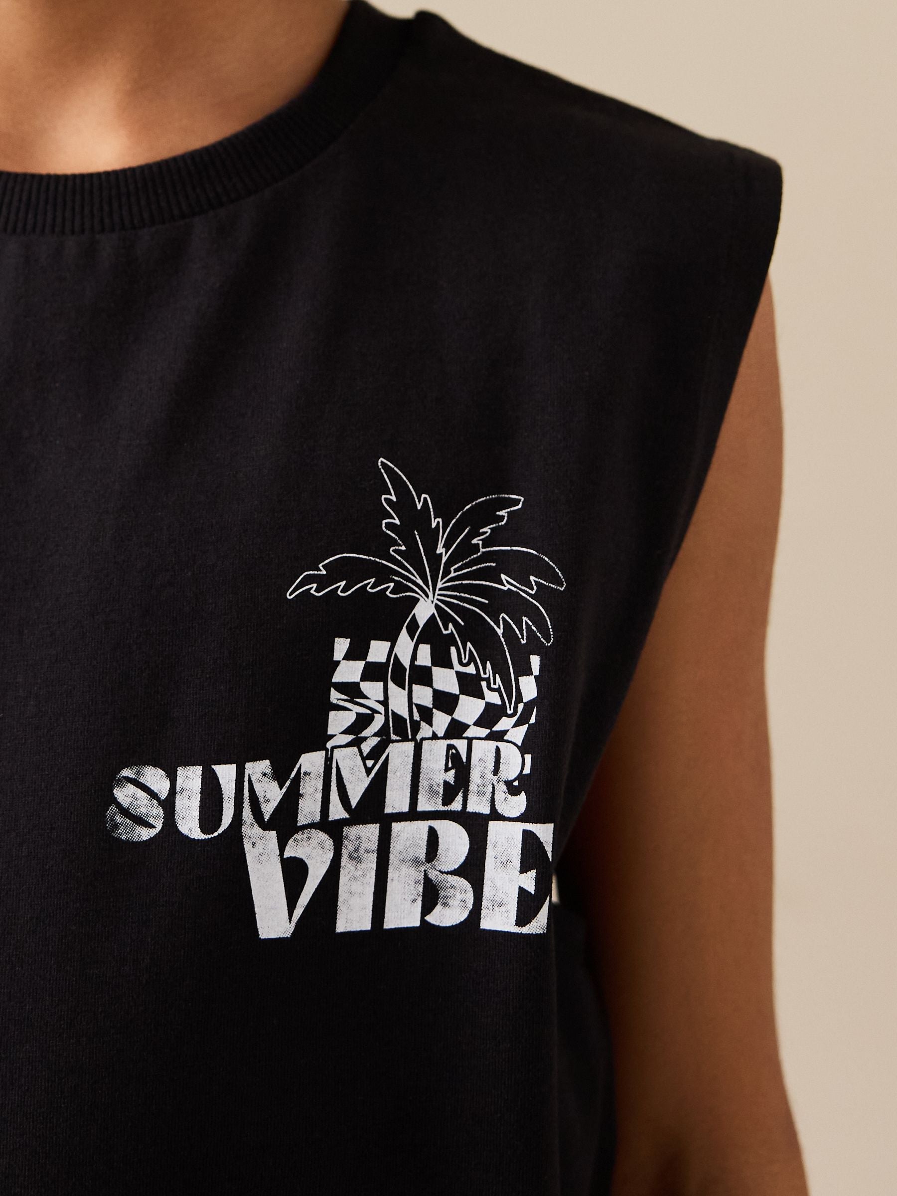 Dsiney Kidz - Black Back Print Tank Vest (3-16yrs) image 4