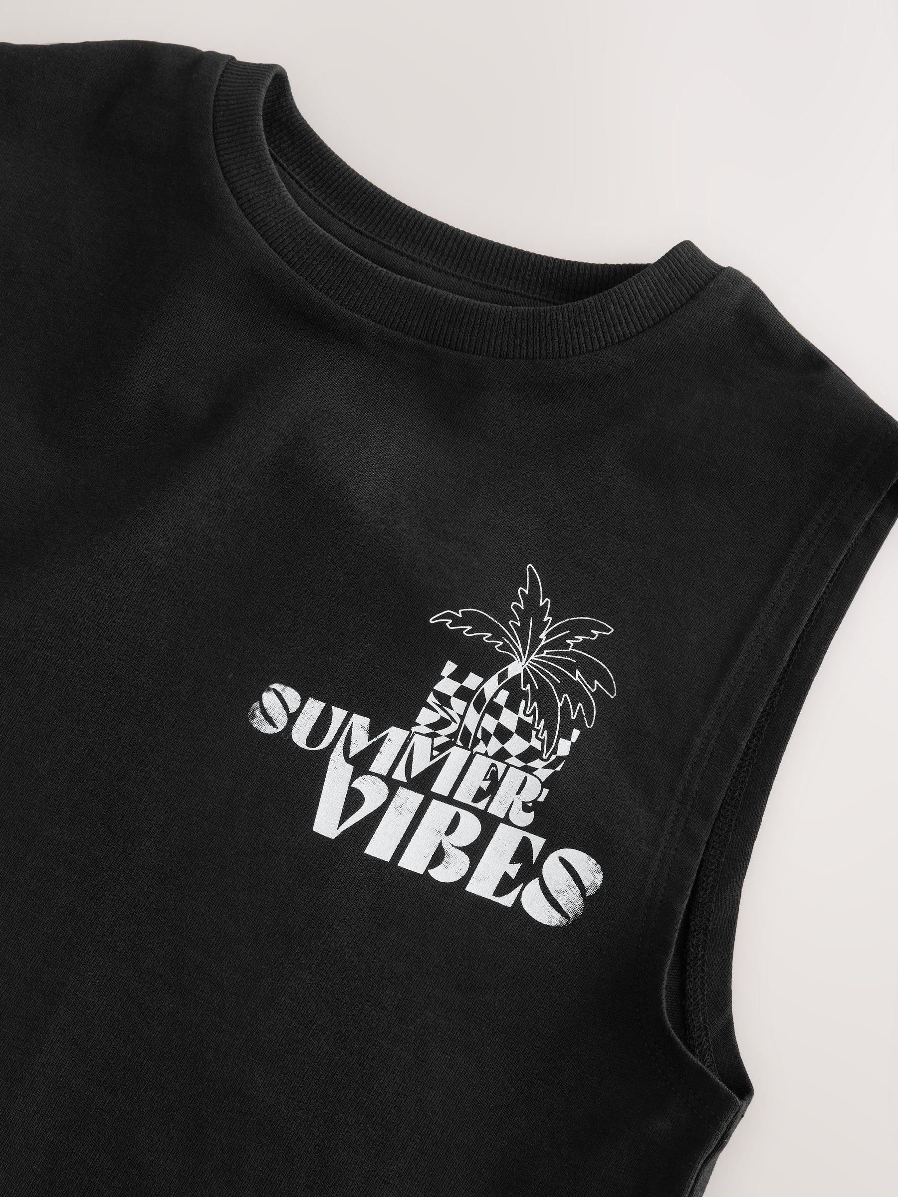 Dsiney Kidz - Black Back Print Tank Vest (3-16yrs) image 7