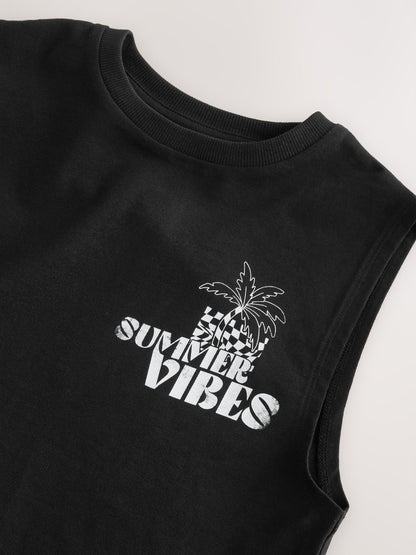 Dsiney Kidz - Black Back Print Tank Vest (3-16yrs) image 7