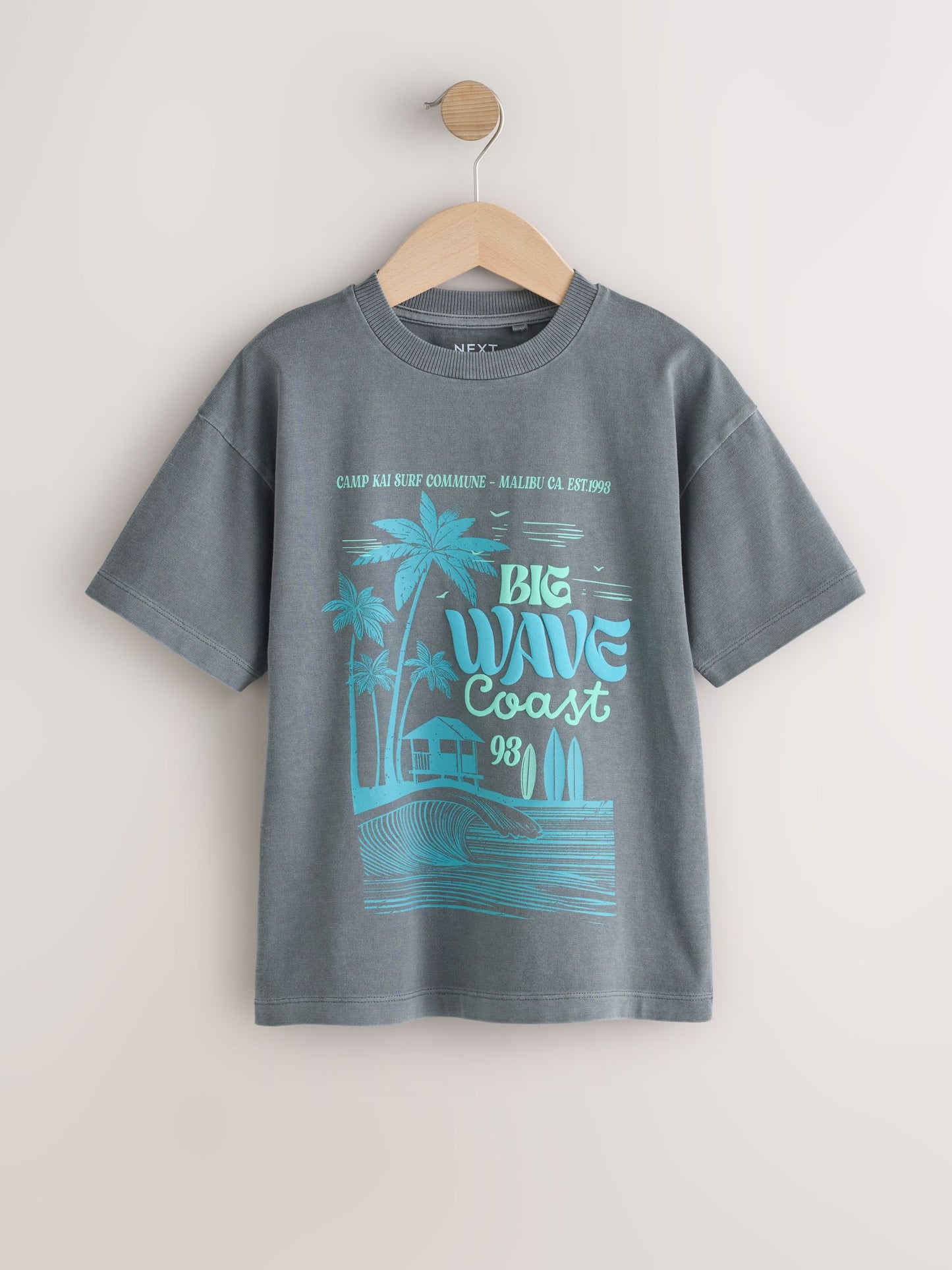 Dsiney Kidz - Charcoal Grey Washed Graphic T-Shirt (3-16yrs) image 4