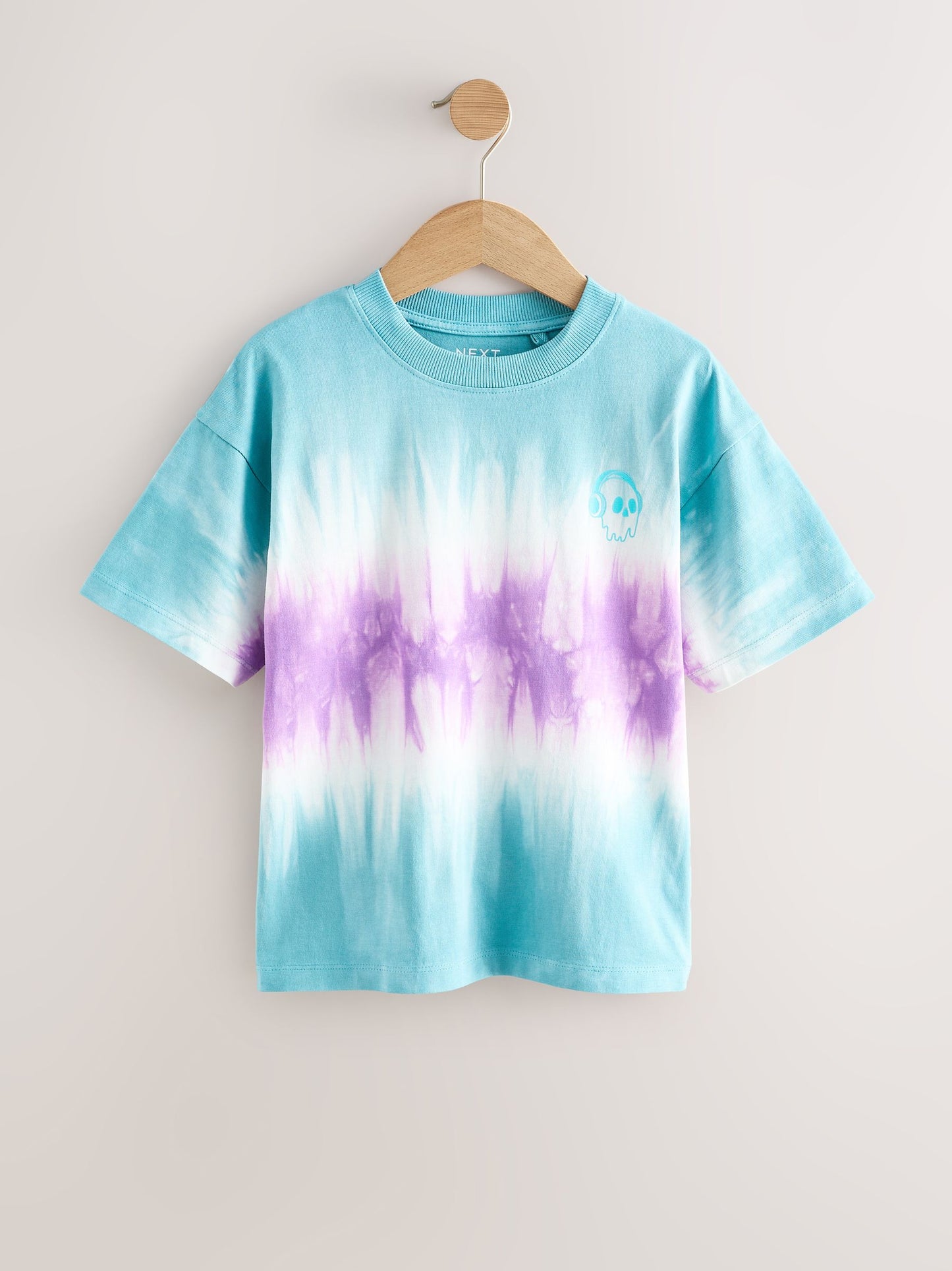 Dsiney Kidz - Blue/Purple Tie-Dye Short Sleeve T-Shirt (3-16yrs) image 1