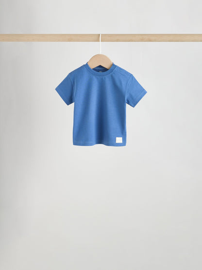 Blue Short Sleeve Baby T-Shirts 4 Pack (0mths-2yrs) image 4