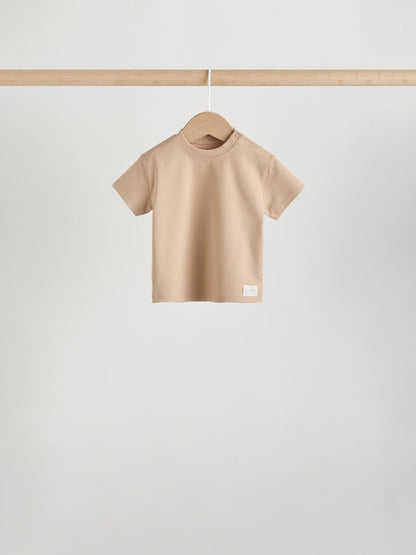 Mono/Neutral Short Sleeve Baby T-Shirts 4 Pack (0mths-2yrs) image 3