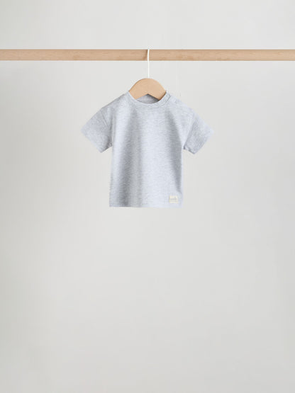 Mono/Neutral Short Sleeve Baby T-Shirts 4 Pack (0mths-2yrs) image 4