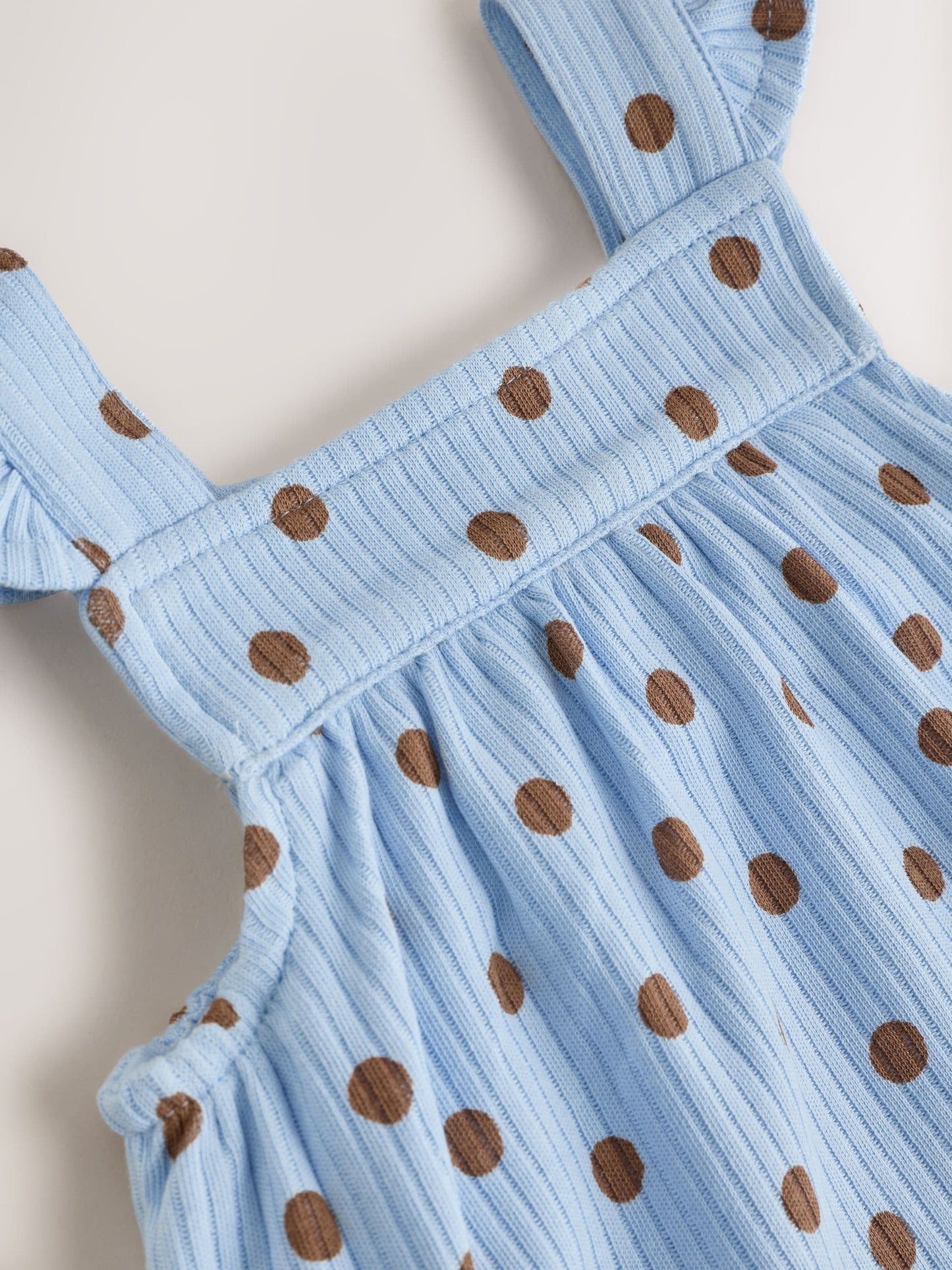 Blue Spot Baby Long Leg Jersey Romper (0mths-3yrs) image 4