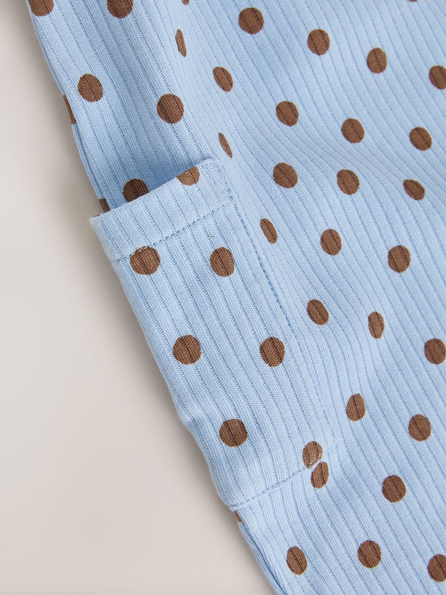 Blue Spot Baby Long Leg Jersey Romper (0mths-3yrs) image 6