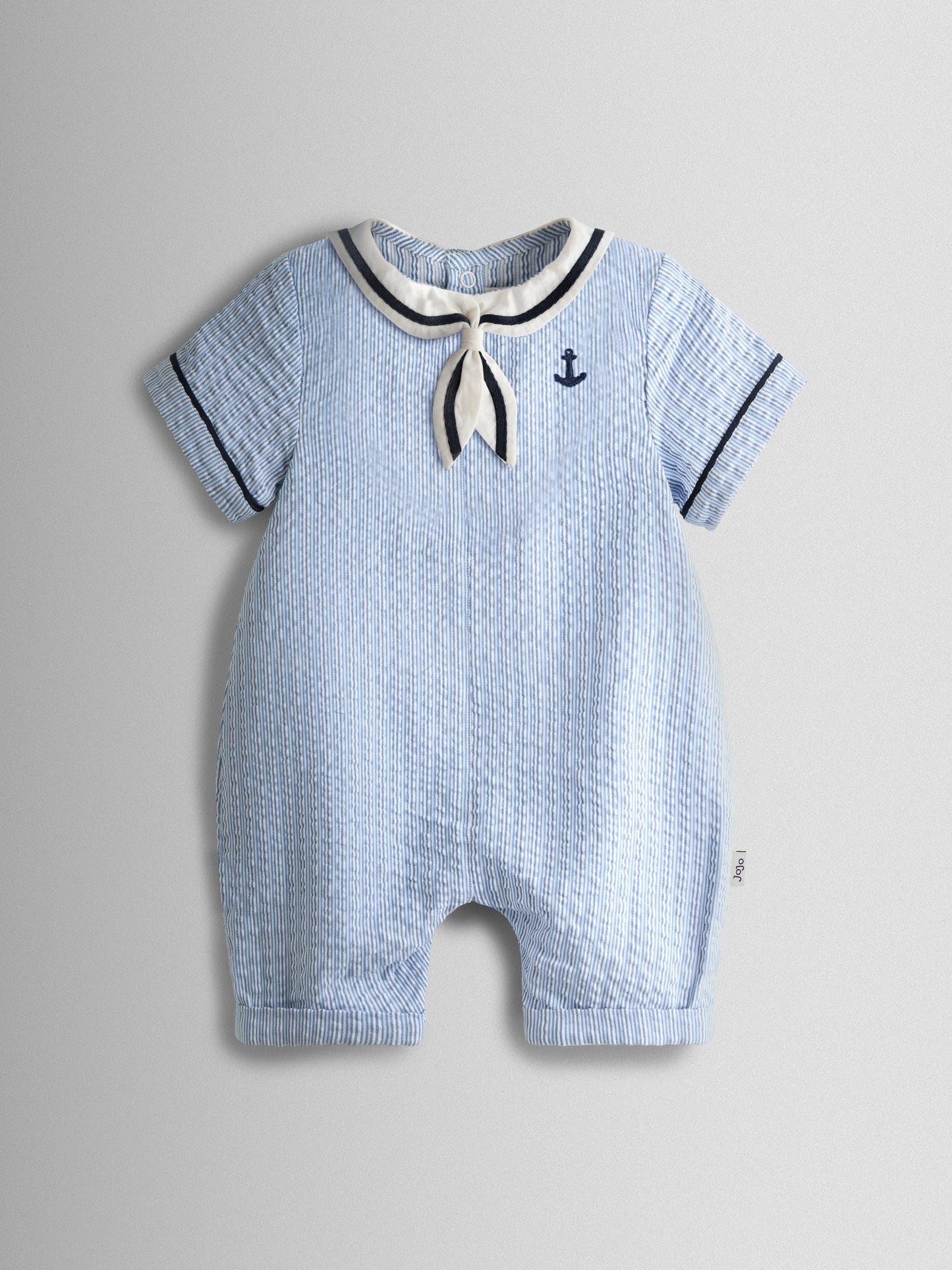JoJo Maman Bébé Navy Blue Sailor Romper image 2