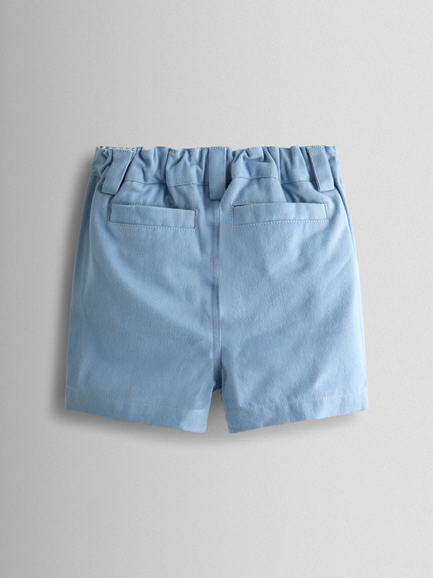 JoJo Maman Bébé Blue Twill Chino Shorts image 2
