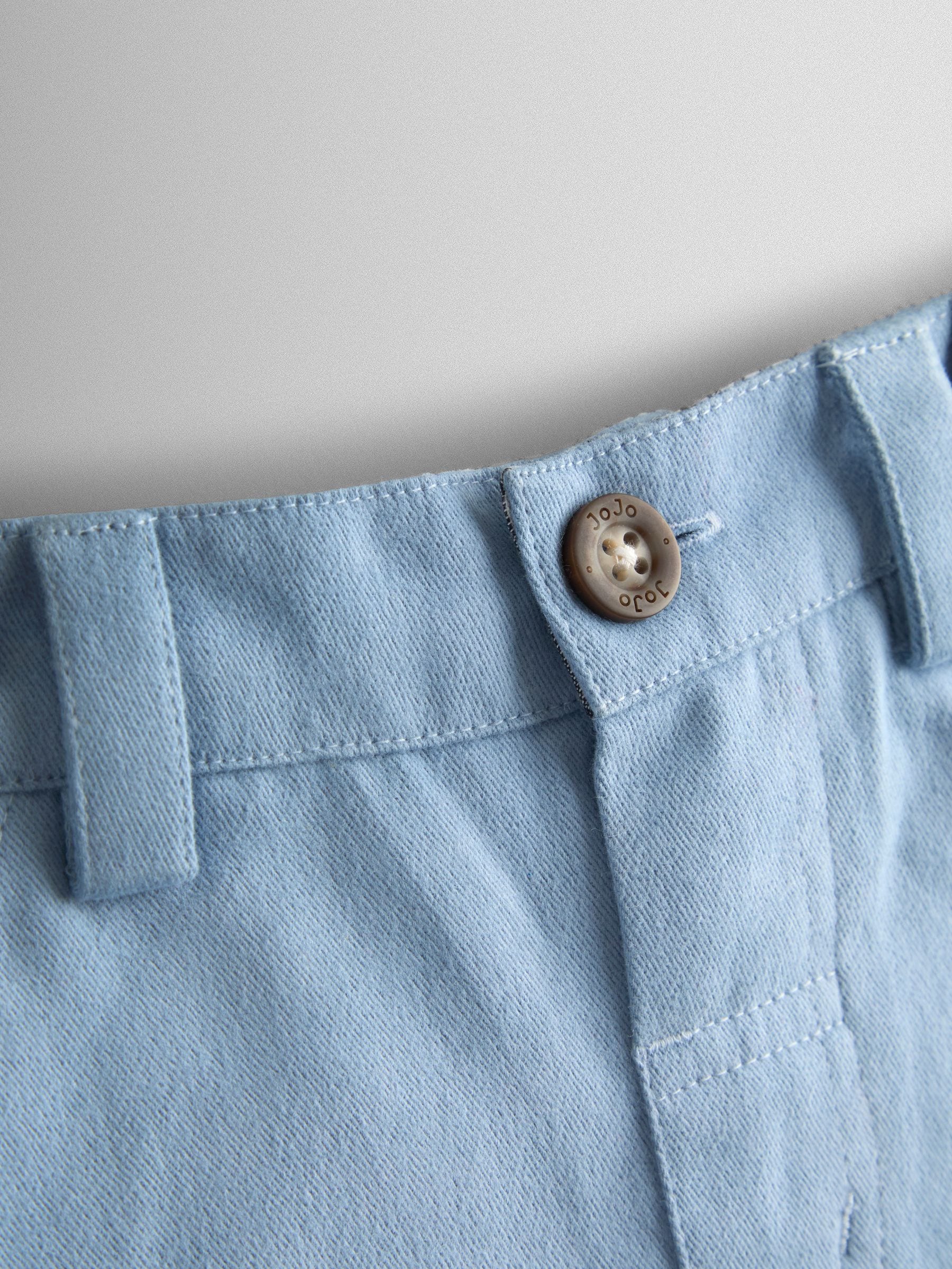 JoJo Maman Bébé Blue Twill Chino Shorts image 3