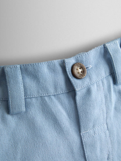 JoJo Maman Bébé Blue Twill Chino Shorts image 3