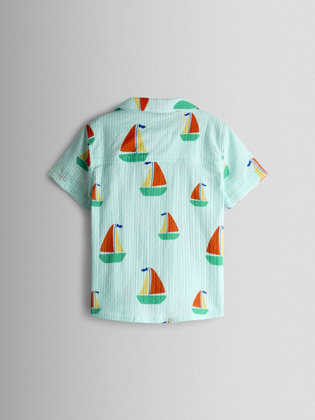 Dsiney Kidz - JoJo Maman Bébé Blue Boat Print Shirt image 2