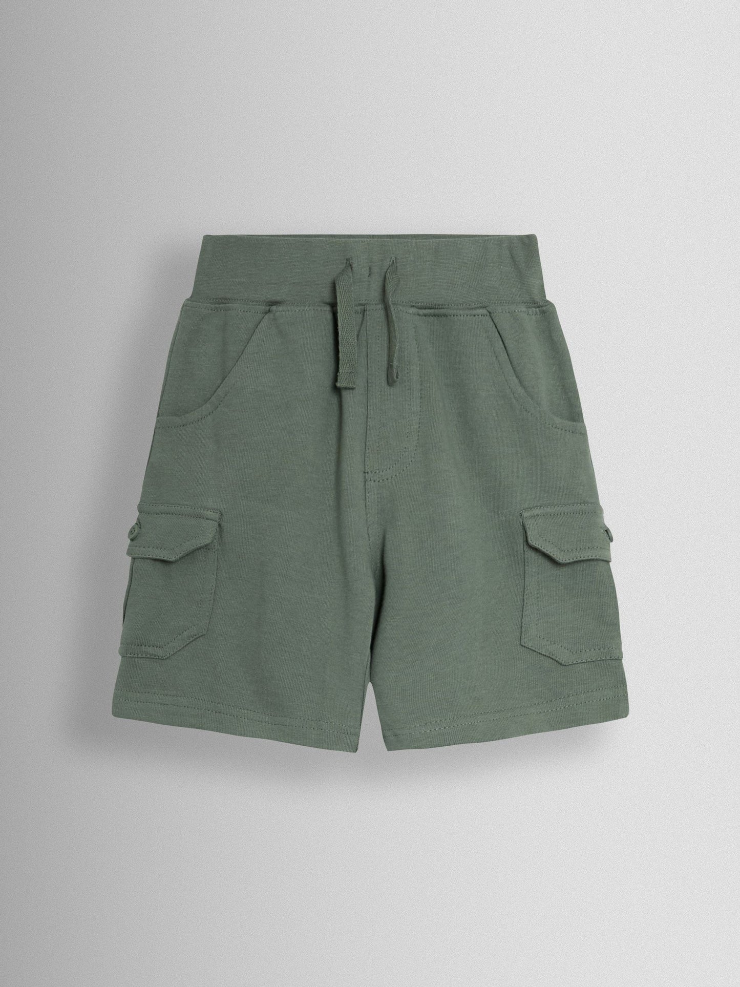Dsiney Kidz - JoJo Maman Bébé Green 2-Pack Cargo Jogger Shorts Khaki Green image 2