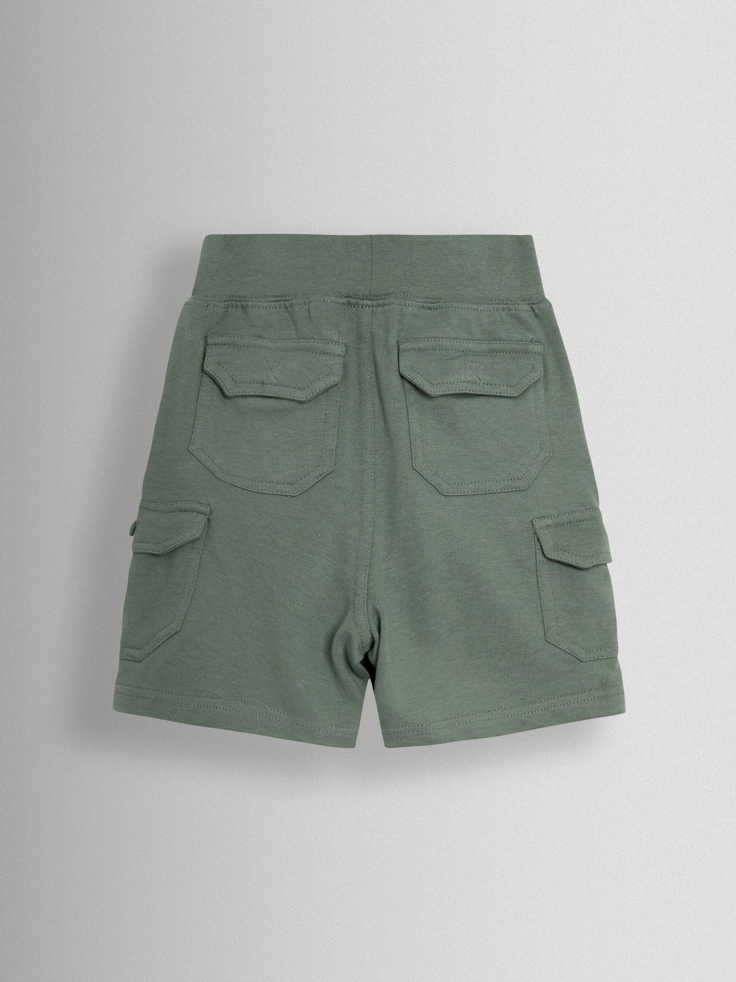 Dsiney Kidz - JoJo Maman Bébé Green 2-Pack Cargo Jogger Shorts Khaki Green image 4