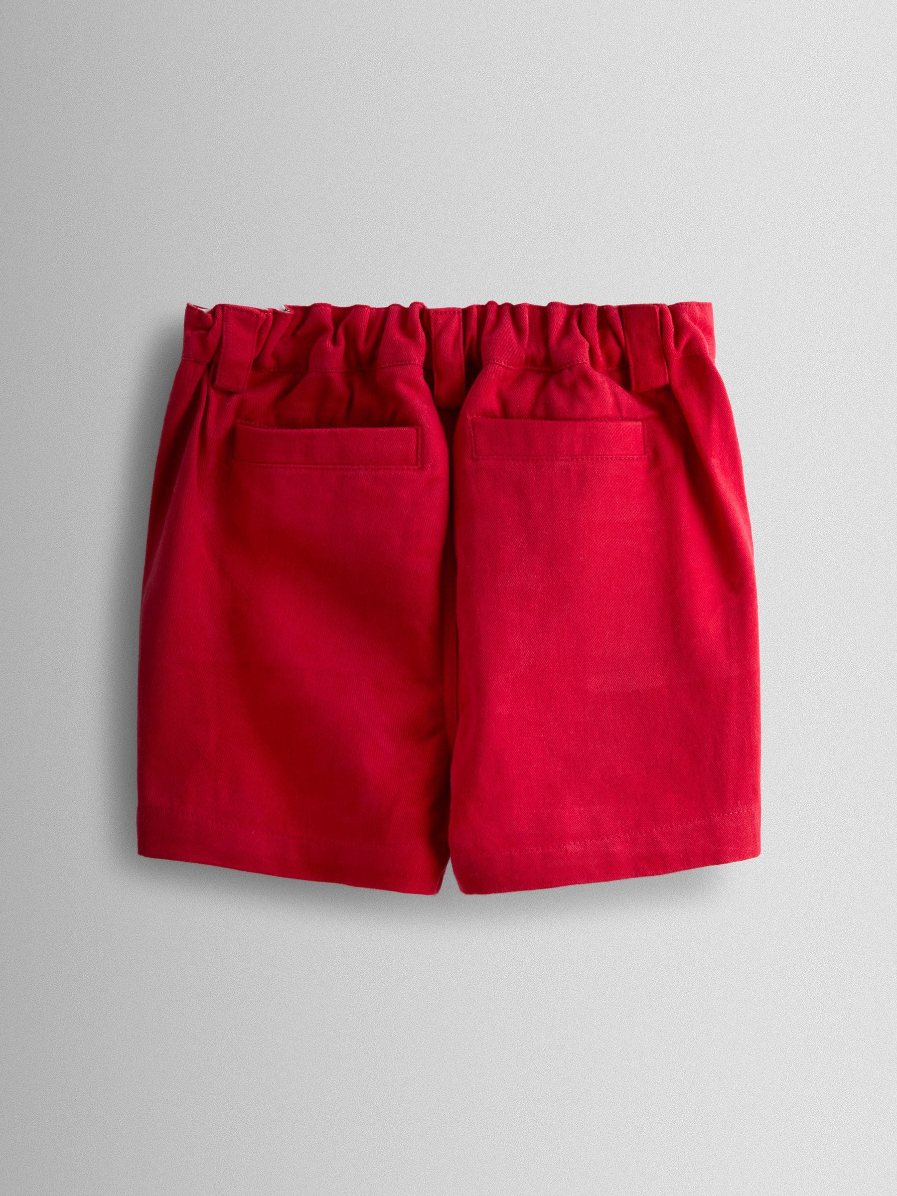 JoJo Maman Bébé Red Twill Chino Shorts image 2