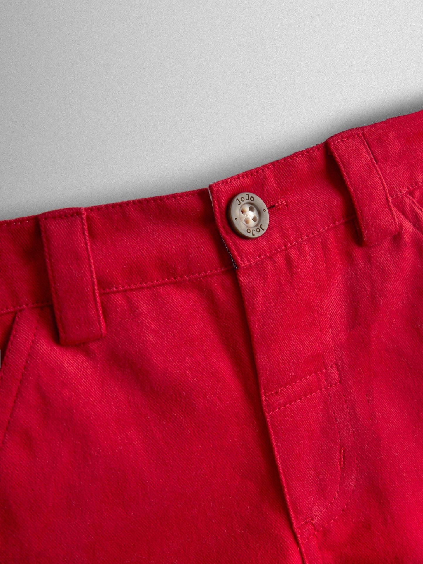 JoJo Maman Bébé Red Twill Chino Shorts image 3