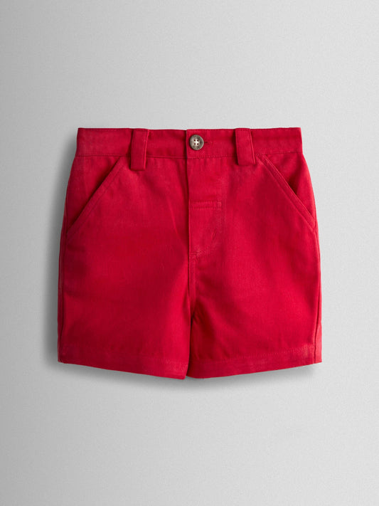Dsiney Kidz - JoJo Maman Bébé Red Twill Chino Shorts image 1