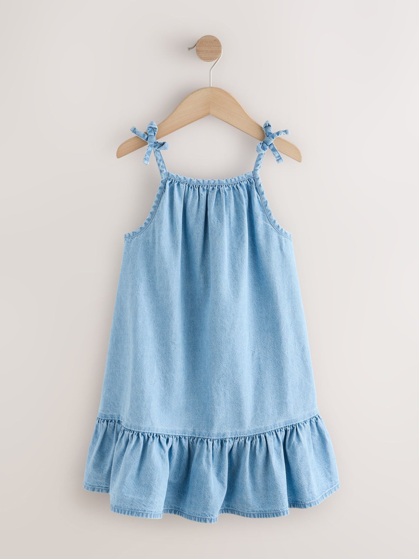 Blue Denim Angel Sleeve Dress (3-16yrs) image 5