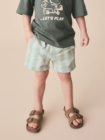 Dsiney Kidz - Mint Green Stripe Pull On Shorts (3mths-7yrs) image 1