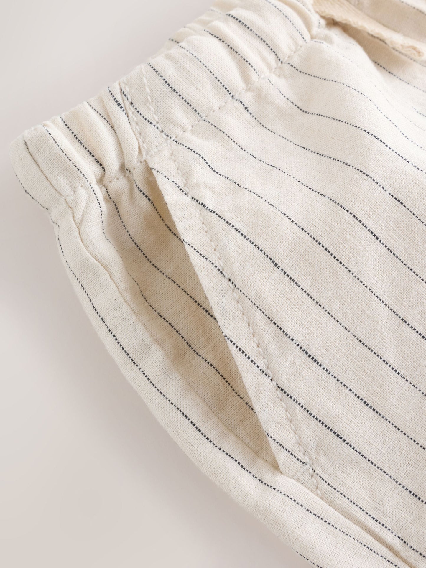 Dsiney Kidz - Ecru Stripe Linen Blend Pull On Shorts (3mths-7yrs) image 8