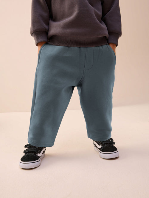 Slate Grey Single Wide Leg Jersey Joggers (3mths-7yrs) image 1
