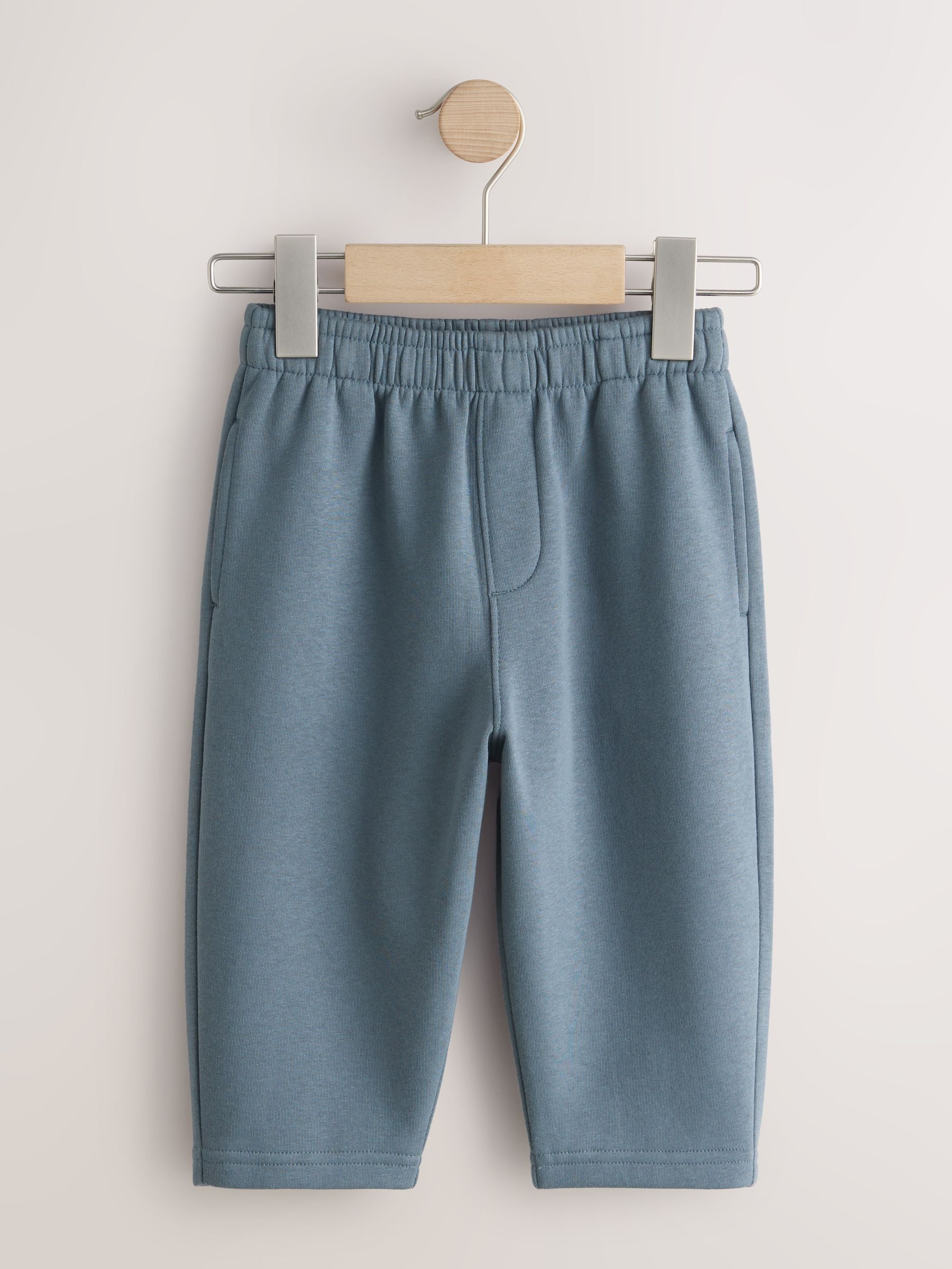 Slate Grey Single Wide Leg Jersey Joggers (3mths-7yrs) image 4