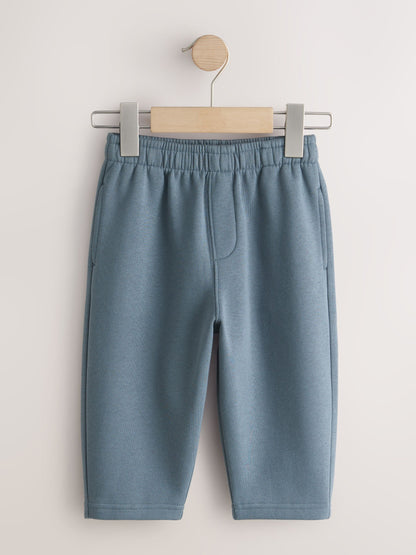 Slate Grey Single Wide Leg Jersey Joggers (3mths-7yrs) image 4
