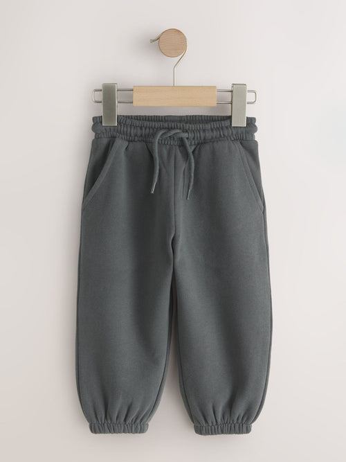 Charcoal Grey Regular Fit Soft Touch Jersey Joggers (3mths-7yrs) image 1