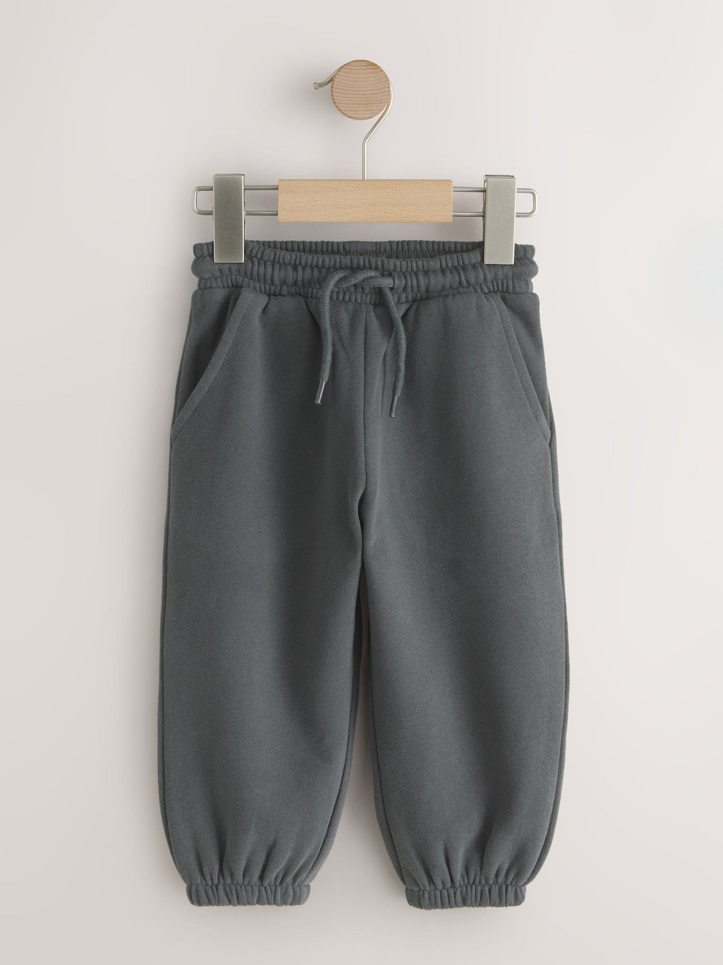Charcoal Grey Regular Fit Soft Touch Jersey Joggers (3mths-7yrs) image 1