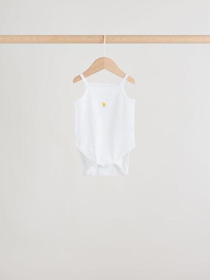Pink Vest Baby Bodysuits 5 Pack image 5