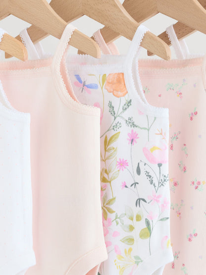 Pink Vest Baby Bodysuits 5 Pack image 8