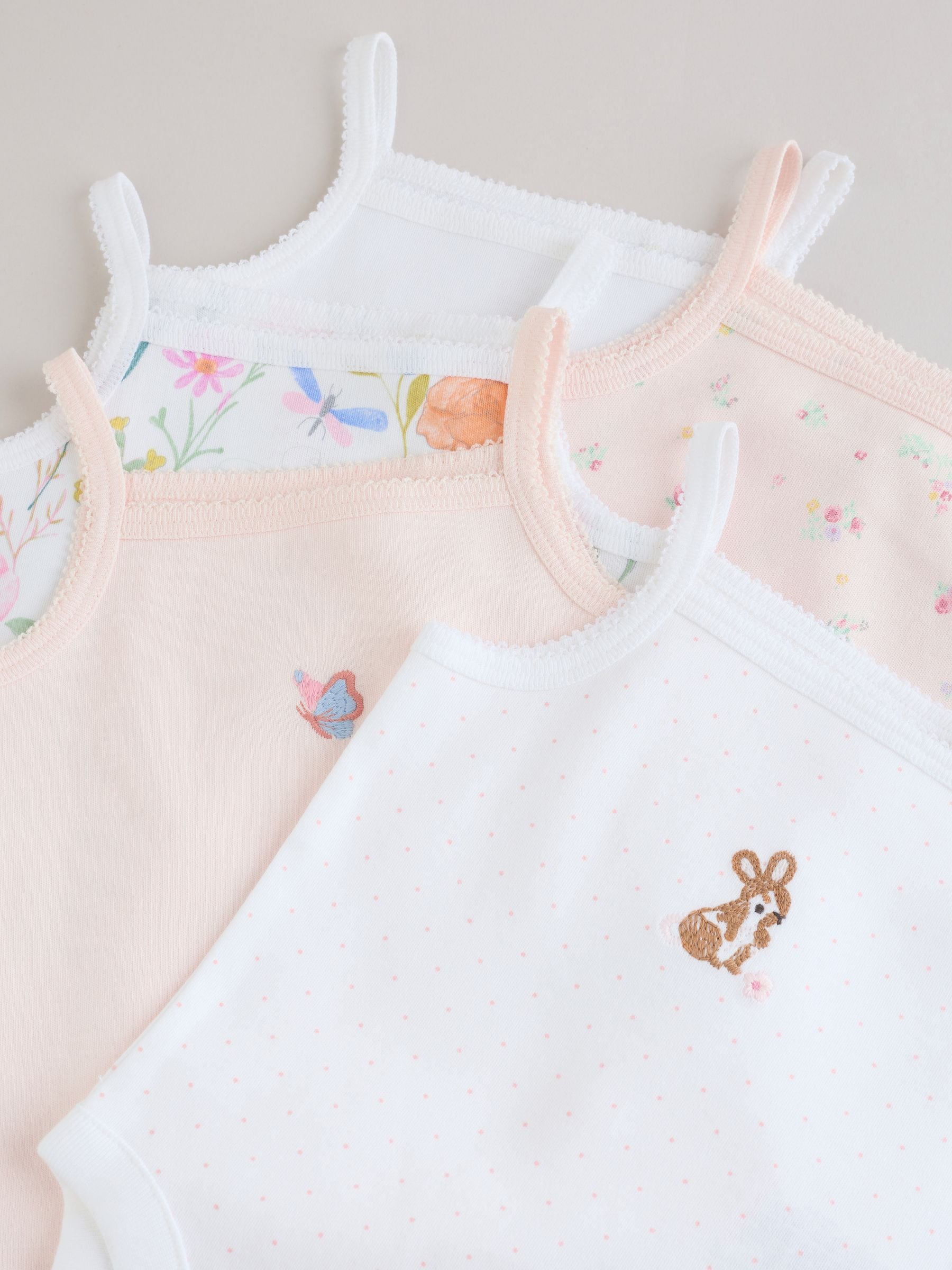 Pink Vest Baby Bodysuits 5 Pack image 9
