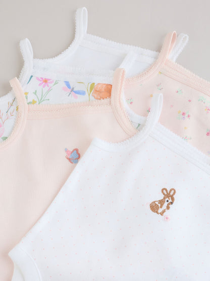 Pink Vest Baby Bodysuits 5 Pack image 9