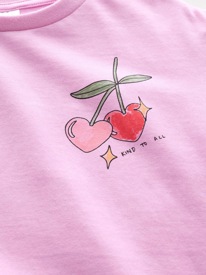Pink Print T-Shirt Dress (3-16yrs) image 8