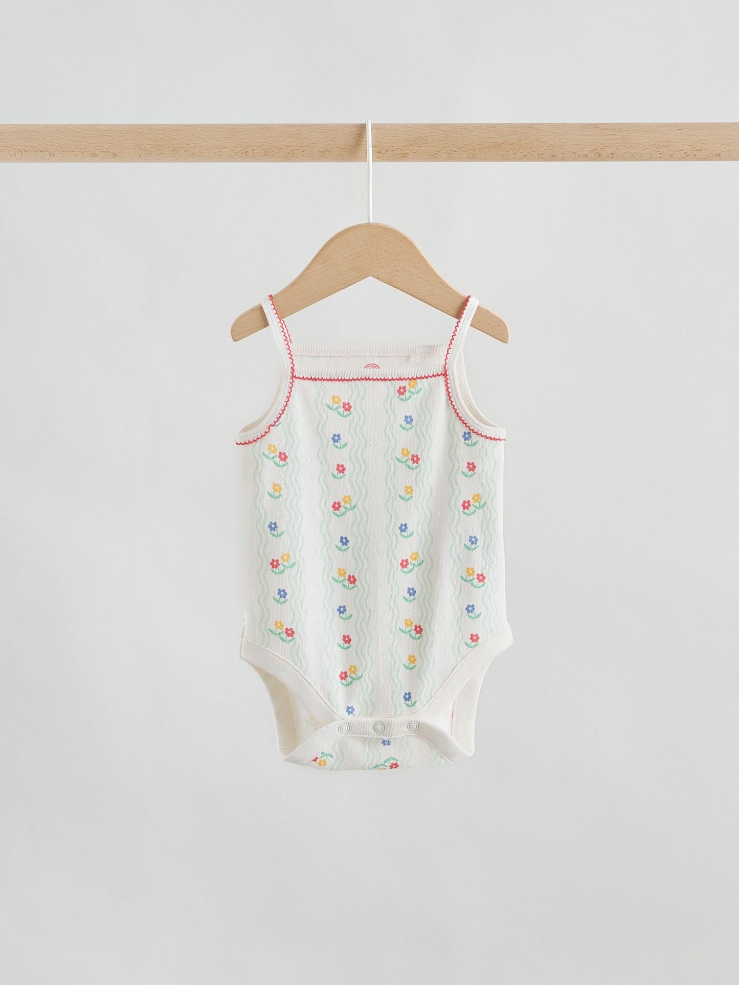 Cream Vest Baby Bodysuits 5 Pack image 4