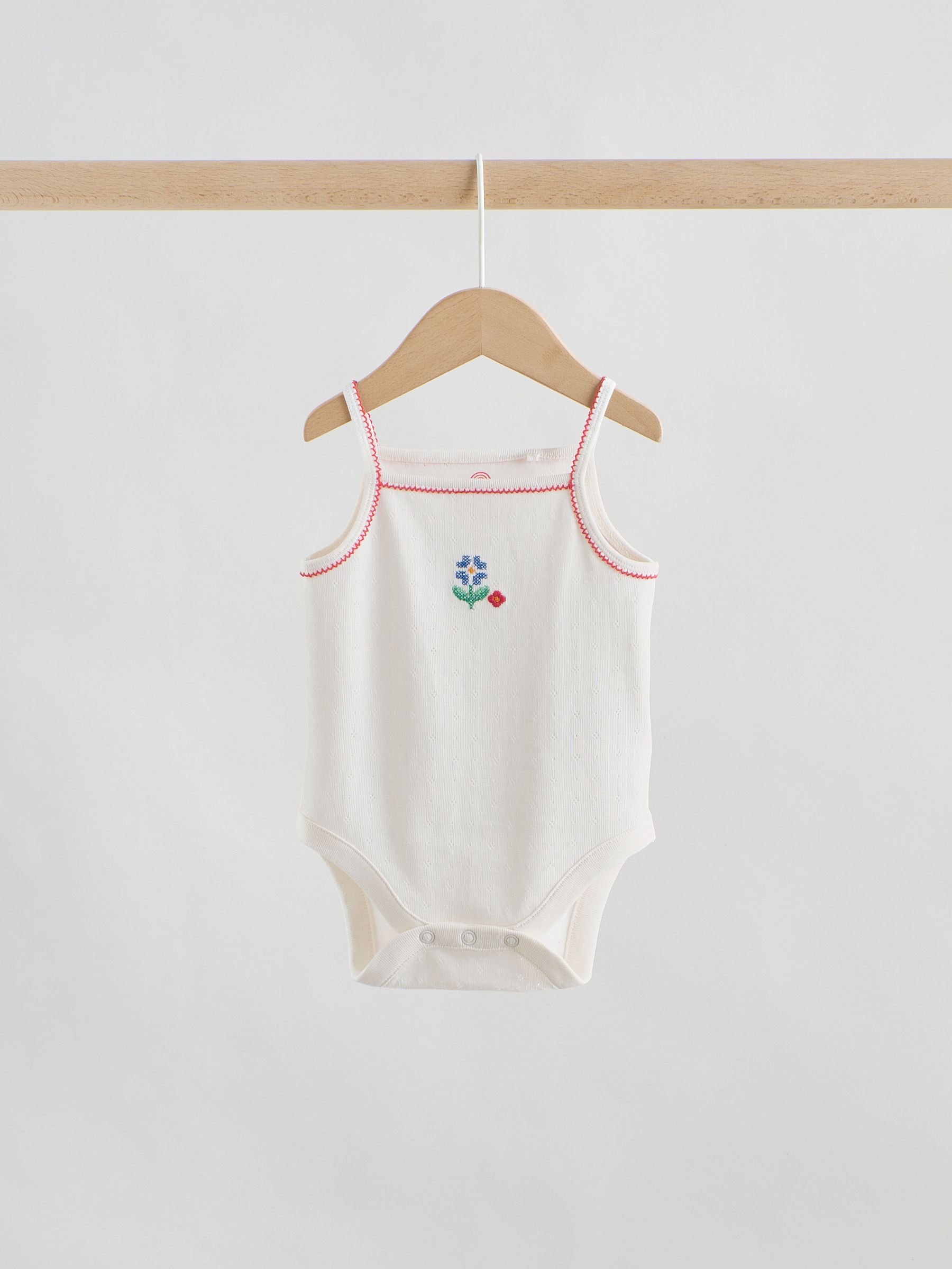Cream Vest Baby Bodysuits 5 Pack image 7