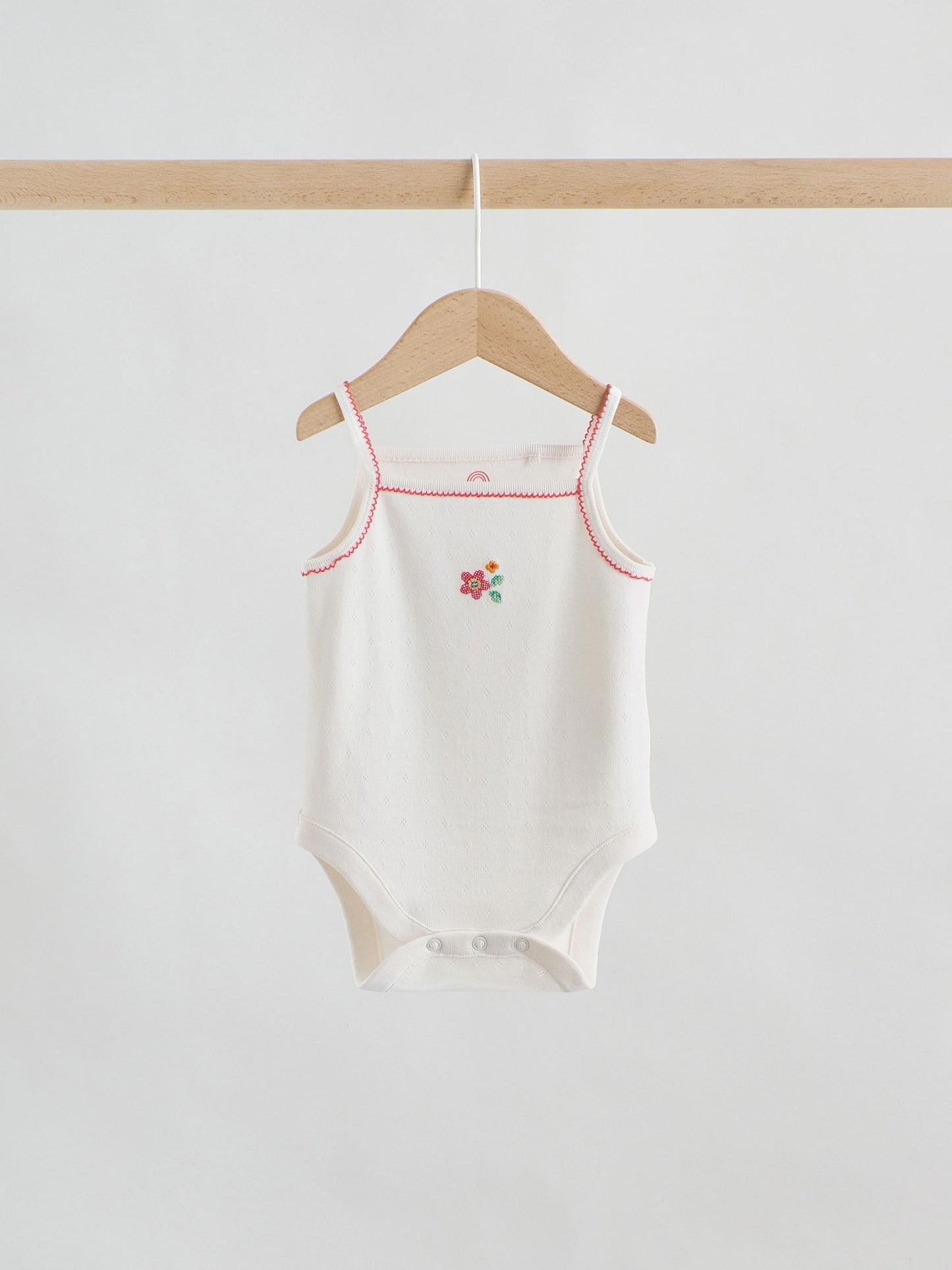Cream Vest Baby Bodysuits 5 Pack image 8