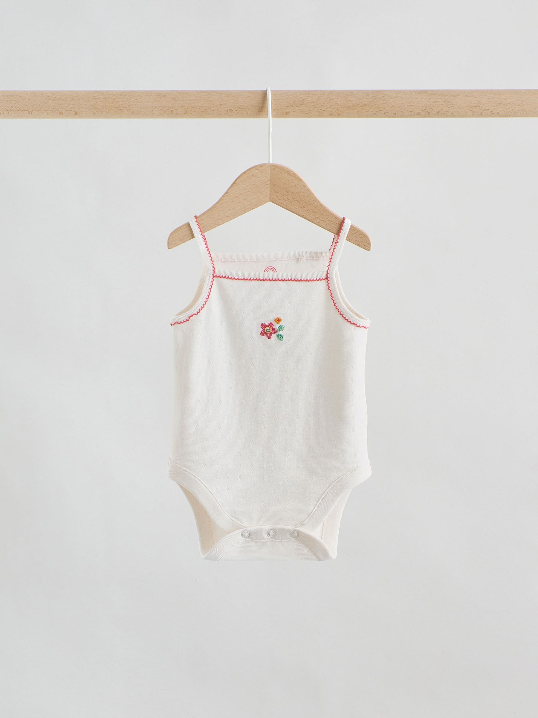 Cream Vest Baby Bodysuits 5 Pack image 8