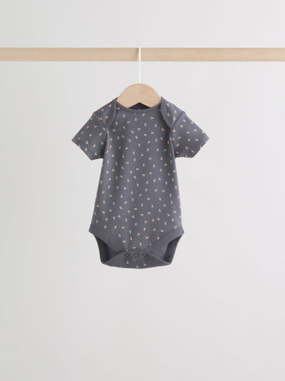 Neutral Short Sleeve Bodysuits 5 Pack image 9