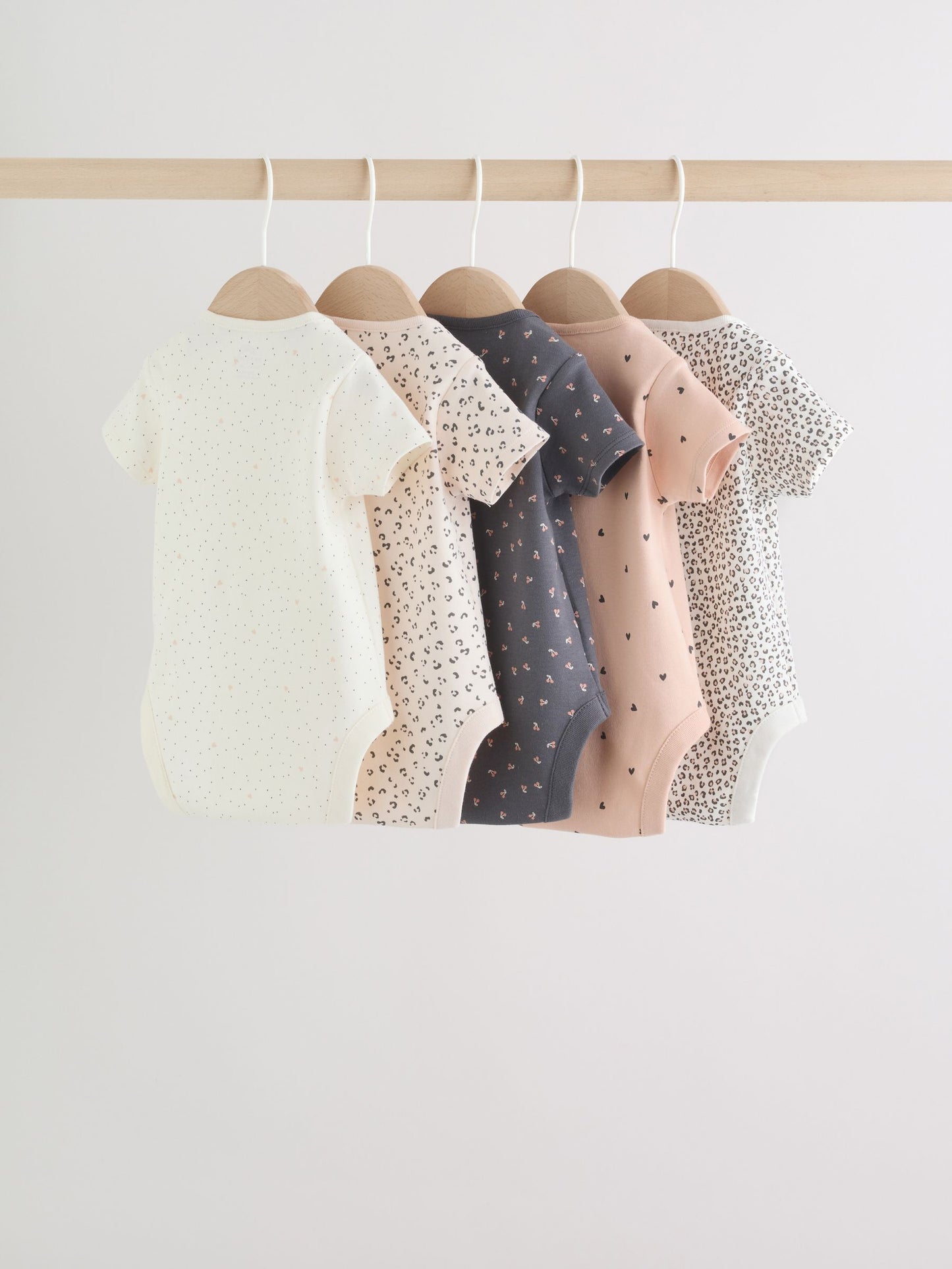 Neutral Short Sleeve Bodysuits 5 Pack image 7