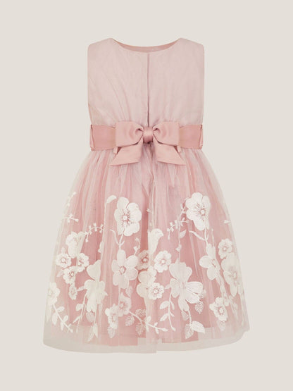 Monsoon Pink Baby Alicia Embroidered Lace Dress image 3